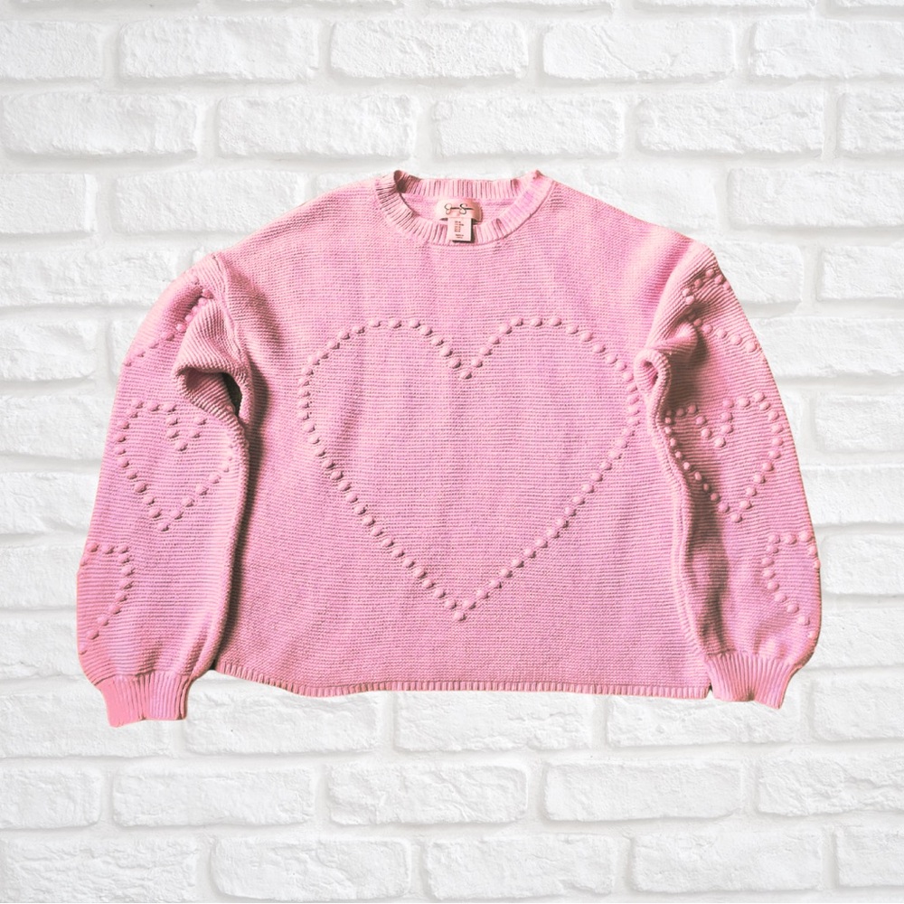 Pink Heart Sweater